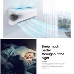 Samsung Premium AI Wind-Free Smart 9000 BTU A+++ Wall Mounted Air Conditioner with Heat Pump - Black - Image 3