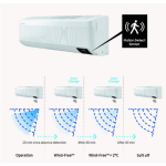Samsung Premium AI Wind-Free Smart 9000 BTU A+++ Wall Mounted Air Conditioner with Heat Pump - Black - Image 2