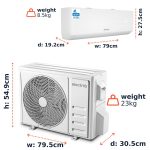 electriQ iQool 24000 BTU WiFi Smart A++ Wall Mounted Split Air Conditioner with Heat Pump - 5m Pipe Kit Included - Image 7